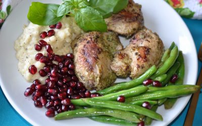 Chicken Thighs Marinated with Basil Sauce