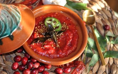 Spicy Cranberry Sauce with Curry Leaves ‘Tarka’