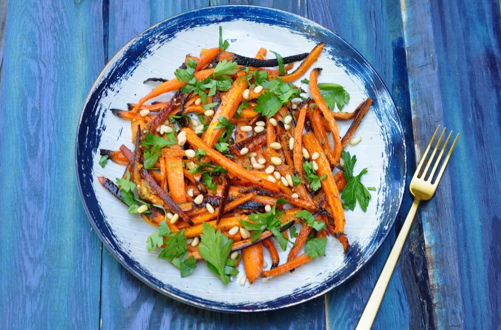 Roasted Carrots with Zaatar & Herbs