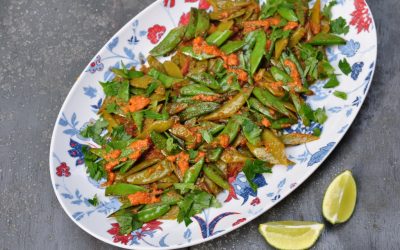 Stir-fried Romano Beans with Aromatic Spice Relish