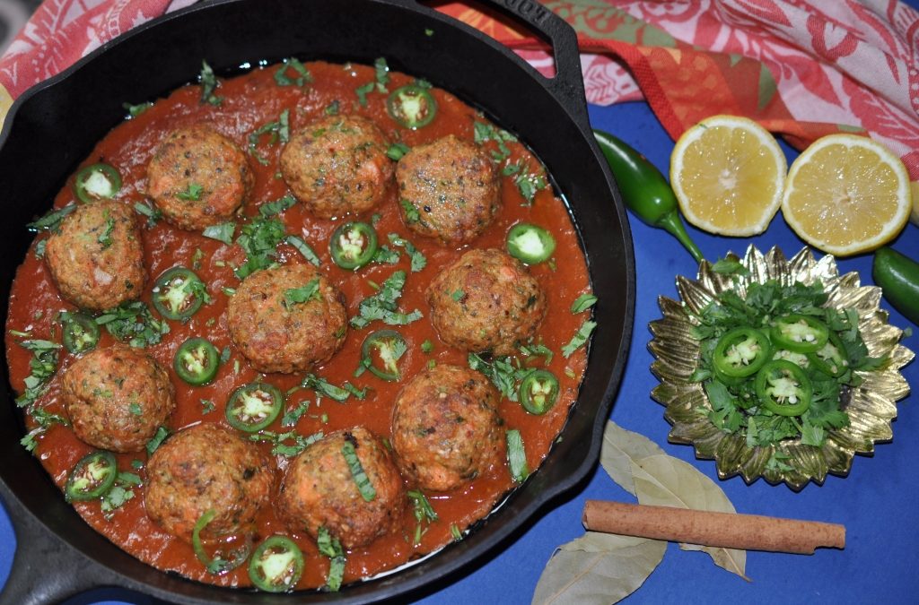 Pakistani-Style Salmon Kofta Curry