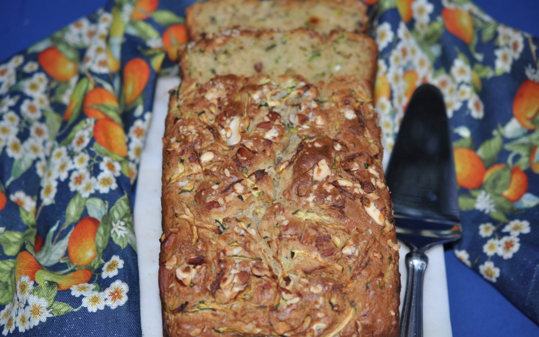 Zucchini Bread with Almond & Labneh
