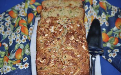 Zucchini Bread with Almond & Labneh
