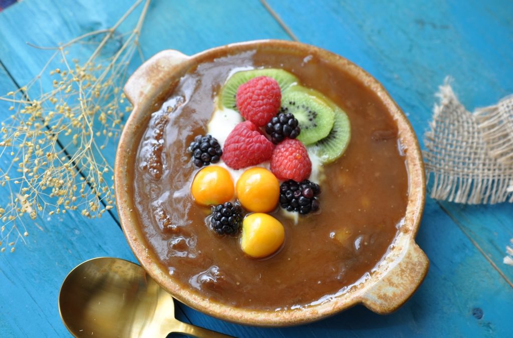 Pumpkin Pudding with Dates & Flour