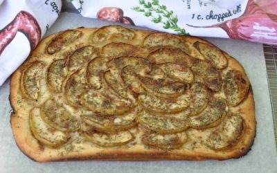 Green Apple Focaccia With Thyme