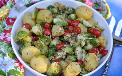 Brussels Sprout & Potato Salad With Dijon Mustard