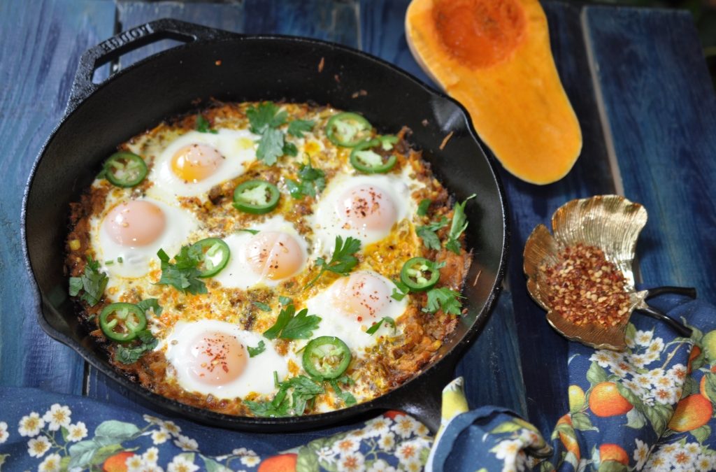 Eggs with Spicy Butternut Squash