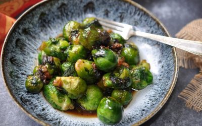 Garlicky Brussels Sprouts with Oyster Sauce