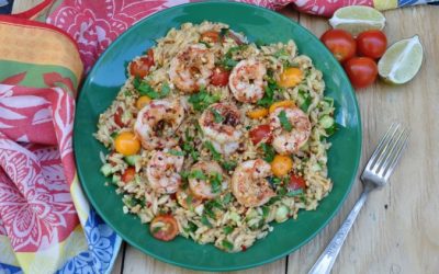 Spicy Shrimp and Orzo Pasta Salad