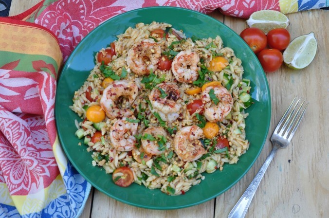 Spicy Shrimp and Orzo Pasta Salad