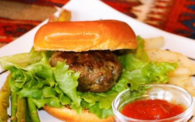 Fusion -themed burger